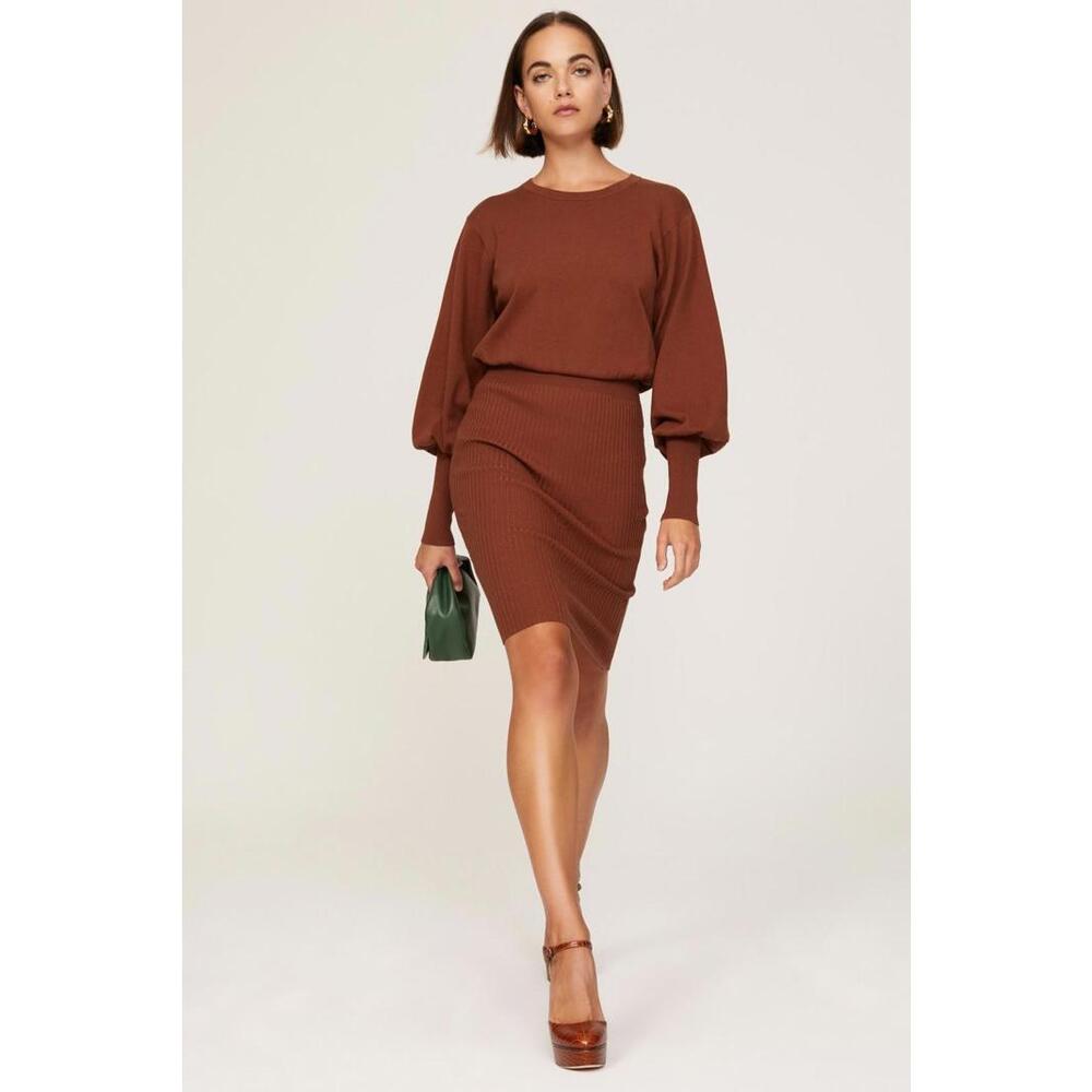 TOCCIN X RTR Brown Knit Sweater Dress Size XS
